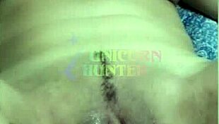 Hot Latina Amateur Shoves Black Dildo Deep in Her Tight Pussy on Bed