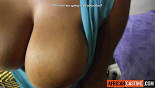 big tits african milf gets her fat ass anal pounded deep in homemade casting interview closeup