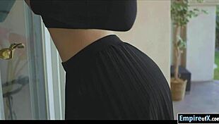 sexy brunette babe fingers hairy pussy then gets fucked hard until squirting orgasm