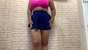 hey stepsis no panties wanna watch her horny pussy explode in orgasm