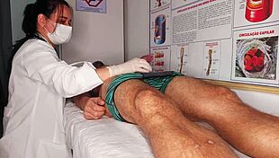 whoa i got rock hard right in front of the hot nurse in her hospital room