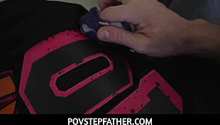 Whoa big ass blonde teen stepdaughter 😍 rides stepdad's cock for his credit card in taboo pov family slay!