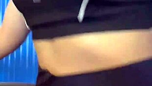 Big ass beauty masturbates pussy and gets creampied after intense cunnilingus in crowded bathroom