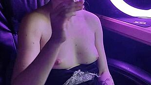 a beautiful lady's cigarette smoke hints at deeper sexy cravings