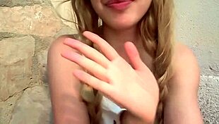 Stepdad ditches me horny in yard waiting for outdoor fuck!