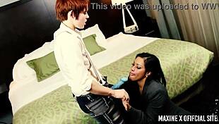 Submissive maxine x lily cade: doggy dildo vibes and juicy pussy squirt bliss