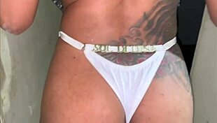 wife grinds huge cock publicly in front of cuck hubby then takes full balls deep fuck in her spot