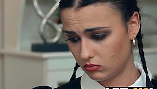 oh man i lisped when wednesday sucked daddys big black cock like her own bitch vip4k style...