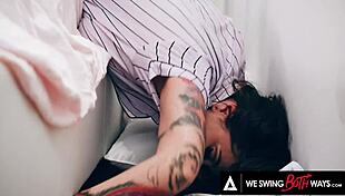 wild bisexual threesome rocky emerson inks deepthroat doggystyle double penetration