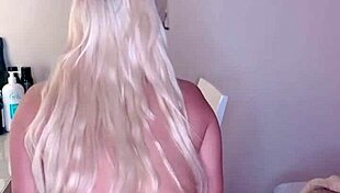Oiled Blonde Bombshell Twerks Huge Tits and Tremendous Ass
