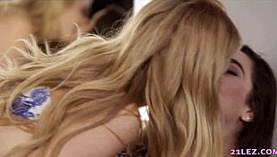 Hairy pussy face sitting by Alexa Grace on Karlee Grey