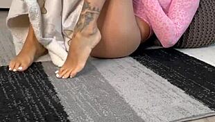 Slutty Italian Wife Stretches Huge Ass And Pussy For Lover's Cock