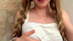 Stepdad ditches me horny in yard waiting for outdoor fuck!