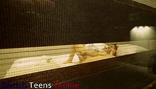 hey neighbour, catch me fingering my huge tits and wet pussy just for your eyes