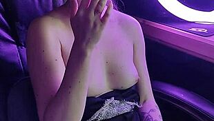 a beautiful lady's cigarette smoke hints at deeper sexy cravings