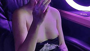 a beautiful lady's cigarette smoke hints at deeper sexy cravings