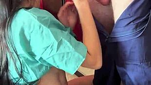 nurse lara succhia bends over for patient doggystyle creampie in hospital cosplay