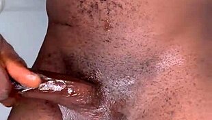 ninja man strokes his monster cock so hard before exploding that huge cum load everywhere