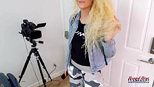 hey watch this sassy petite blonde finger her juicy pussy deep till she squirts hard