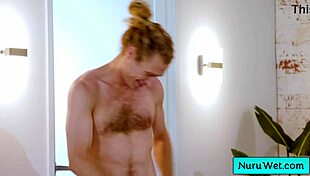 HORNY CLIENT GETS first NURU MASSAGE from NAKED TEEN MASSEUSE sophia burns