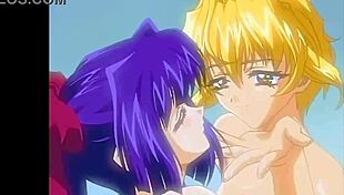 hey these two cute lesbians moan loud while licking in bed together