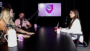 pati ferraz watches man dress as woman for domination fetish mentoring in sheer red lingerie