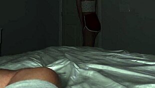 Petite stepsis Ashlyn Angel fears dark begs for comforting fuck