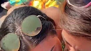 Eu E Minha Amiga Procuramos Pau E Leite Enquanto Maridos Bebiam Cerveja