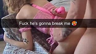 real gf richelle rose cheats turns cumslut pet on snapchat daddy pov creampie