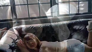 Wakaba Onoe smiles fresh with 96cm H-cup boobs in JAV softcore lady season of green full nude tease.