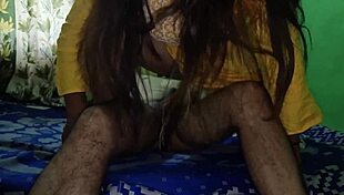 Indian Hot Bhabhi Bent Over In Dress For Dever's Doggystyle Pounding