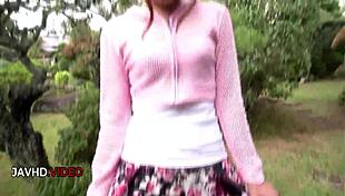 damn anna anjos' seductive outdoor japanese blowjob with perfect tits is unreal 🔥👅🍆