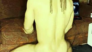 lvory white pounds her gaping hole deep with huge dildo solo