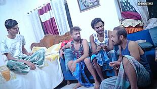 stepmom milf gangbanged by step sons facial blast