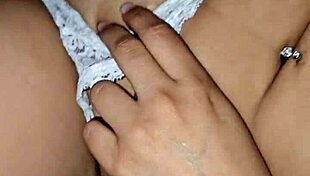 amateur milf bends over for double penetration with dildo and big cock creampie