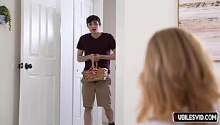 Shy little princess unboxes her tight juice box for deepthroat creampie and hardcore fucking fun