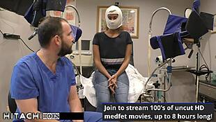 Freshman squirms from mandatory hitachi orgasm by doctor tampa taylor ortega!