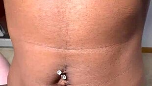 Fucking Petite Ebony Wife on Chair Ends in Creampie Blast