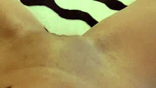 petite emy angel gropes her pussy with dildo toy play