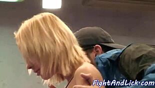 busty babe, wanna finger this cute teen pussy after our wrestling match?