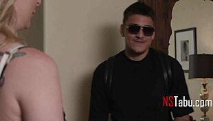 Step mom drains the tension from her boy soldier?