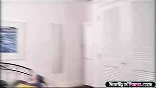 Shaved Milf Mommy On Knees Deepthroats Monster Cock Facefucked by Young Stud