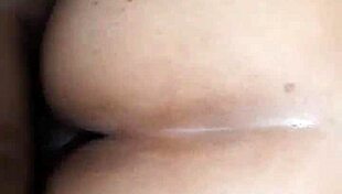 stuck alone at home with my mother-in-law and she grabs my big cock for ass play