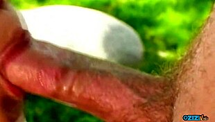 outdoor deepthroat on this cute asian 😩 she gags on big cock then rides it wild 🔥