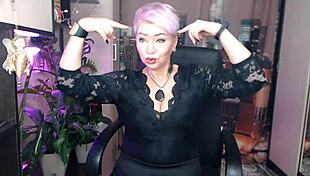 Watch my crazy slut wife strip and dance wildly in lingerie