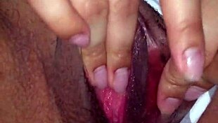 hey watch this latina amateur finger her wet pussy closeup