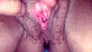 amateur creampie floods pretty shaved pussy as she orgasms hard in tight wet fuck