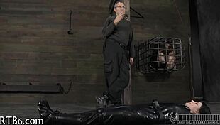 angel endures intense caning punishment in session