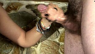 oops hot closeup handjob ends with cumshot on eyes and nails funny