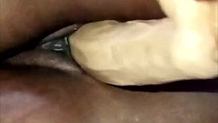 super close-up on that shaved hairless african ebony pussy gettin licked homemade british style